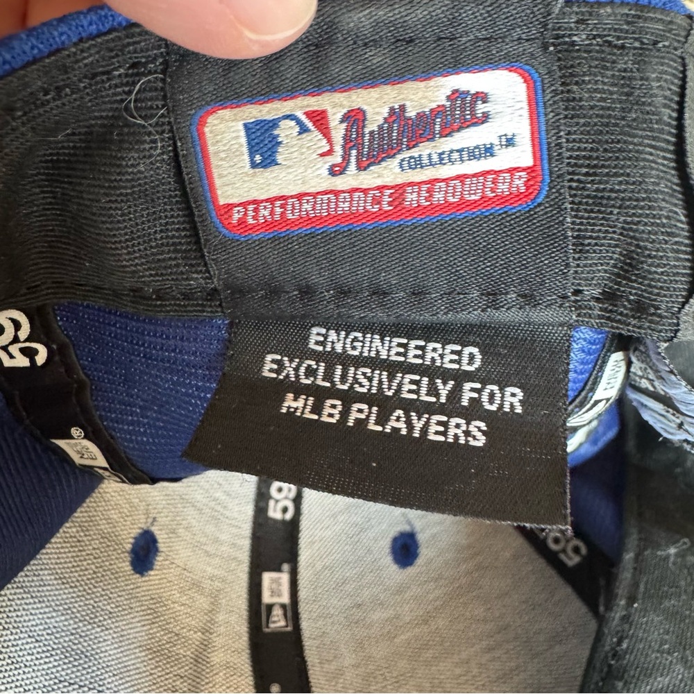 NY Mets Baseball Cap 59FIFTY Engineered Exclusively For MLB Players 7 1/4 - Picture 4 of 6